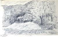 cc02980 Carter sketch book page 21.jpg; cc02980; Sketch book of Reverend Henry Carter; Album